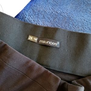 Black crop, wide leg dress pants